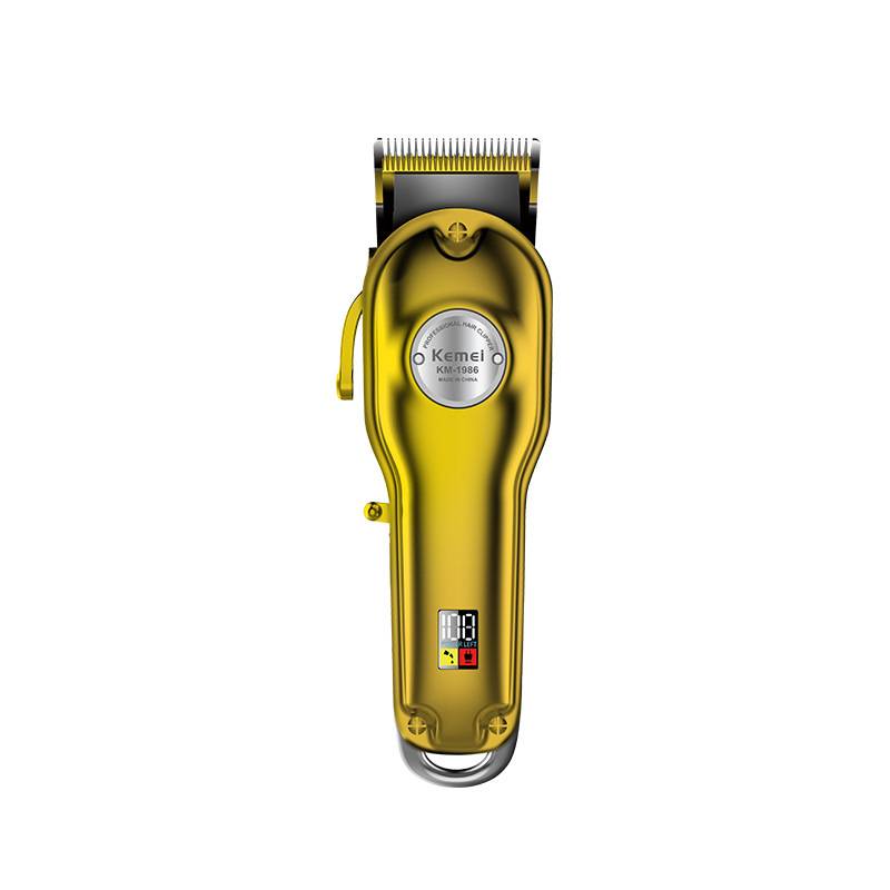 Kemei/Kemei hair clipper metal body LED LCD digital display KM-1986 hair clipper hair salon hair clipper
