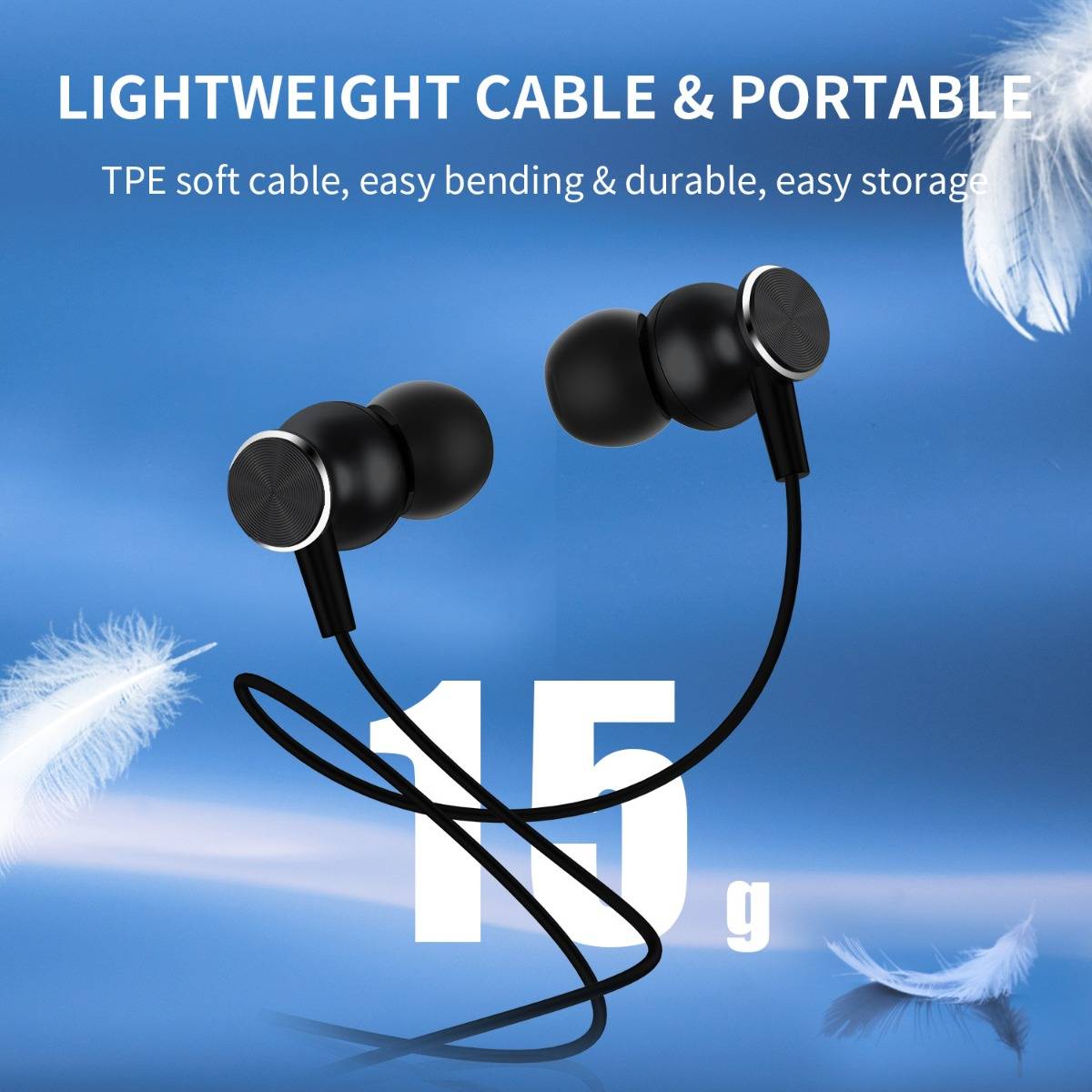 Joyroom new applicable flat port dual dynamic coil in-ear headphones round head type-c