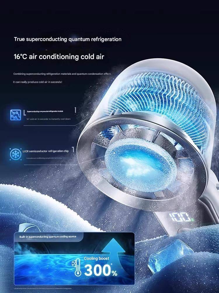 Portable Neck Fan 2025 – USB Rechargeable Mini Air Conditioner Fan with Long Battery Life for Outdoor & Travel
