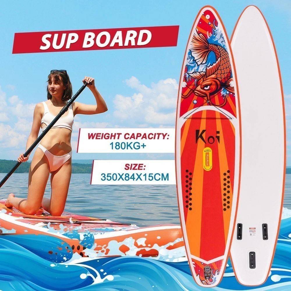 FunWater SUPFR01E Stand Up Paddle Board 350*84*15cm Accessories include Fin, Leash, Waterproof Phone Bag, Hand Pump