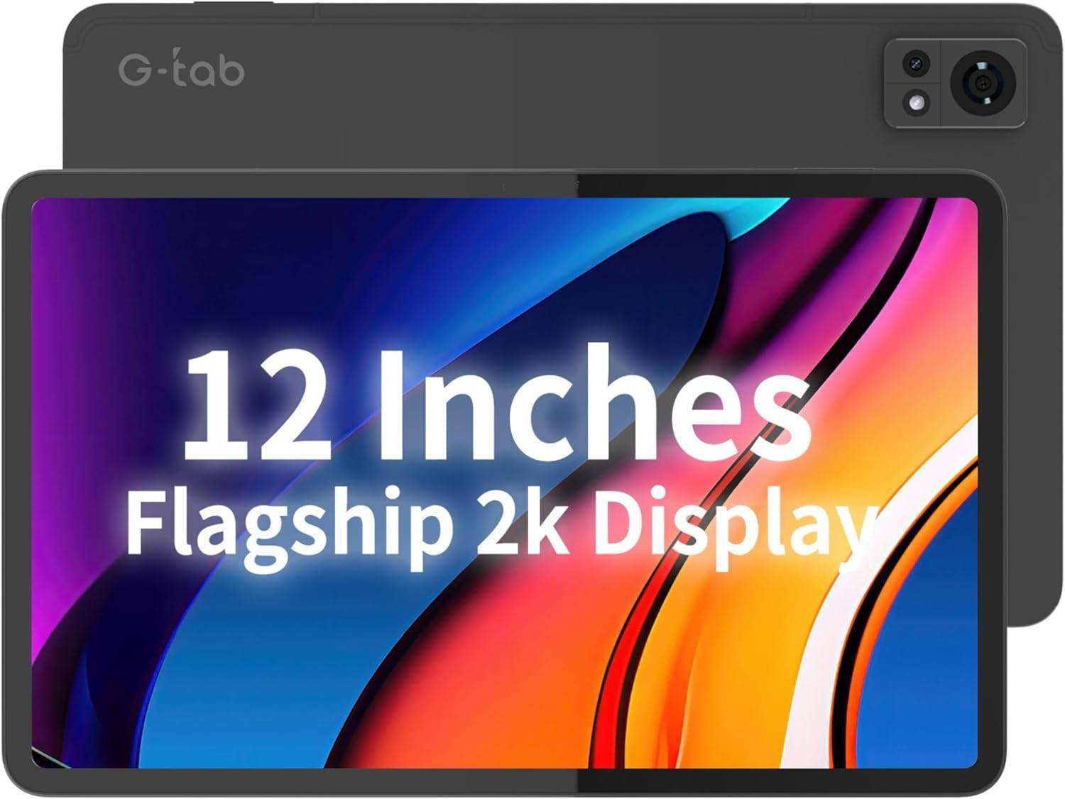 G-Tab MEGA12 12" Android 15 Tablet – 256GB ROM, 8GB RAM, MTK Helio G99, 8800mAh, 90Hz Display, 4G LTE, Dual Camera (16MP+8MP)
