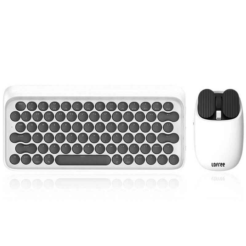 Lofree dot wireless Bluetooth mechanical dual-mode keyboard girls high-value office portable keyboard and mouse set