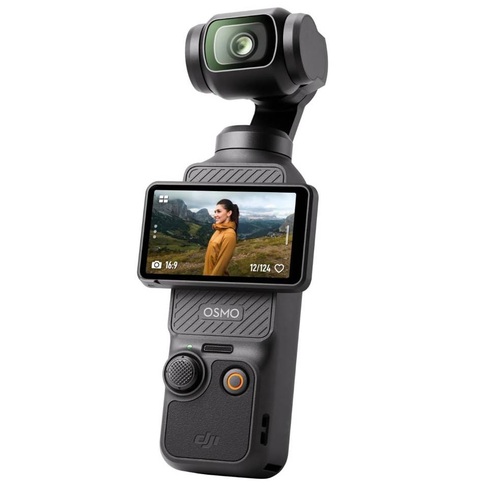 DJI Osmo Pocket 3, 4K 120fps Vlogging Camera with 1-Inch CMOS Sensor, 3-Axis Gimbal Stabilizer, Fast Full-Pixel Focus Face Object Tracking, 2" Ro