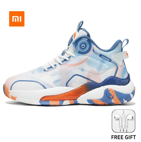 Xiaomi Youpin Basketball Shoes for Men 2023 Spring Autumn Casual Shoes Mesh Flying Weaving Casual Sneakers Mens Xiaomi- 1