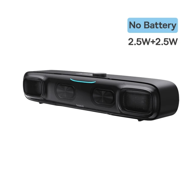 Baseus DS10 Desk Mini Soundbar Speaker Bluetooth 5.3 Triple-Mode Audio 3D Soundscape Surround SubwooferSound Box for Laptop PC