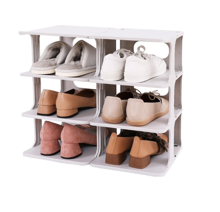 Multi-layered shoe rack storage organizer