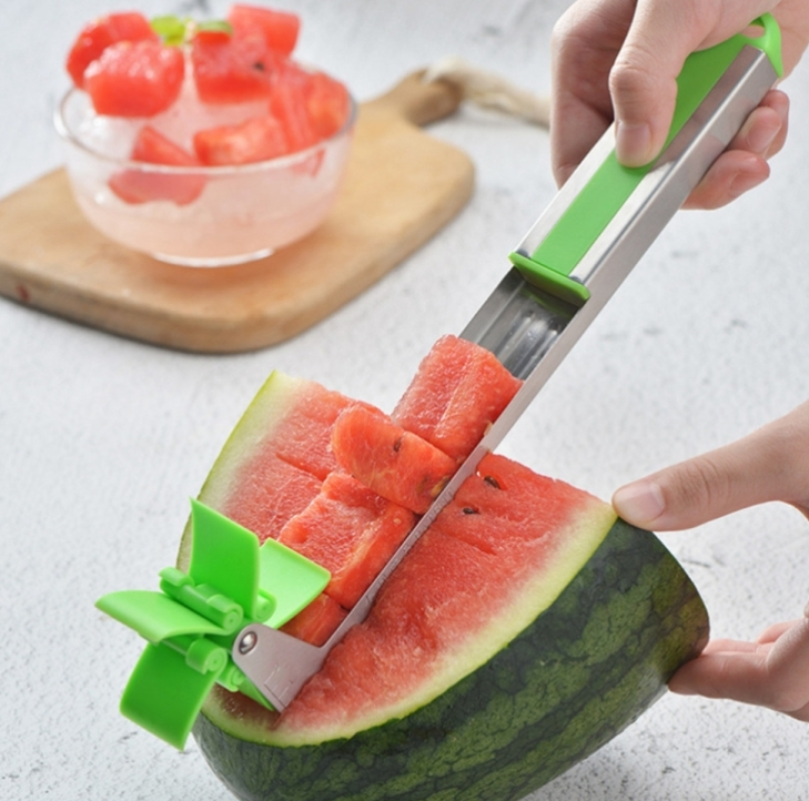 Windmill Watermelon Cutter Stainless Steel Fruit Cutting Tool