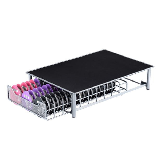 3 Rows Drawer Type Coffee Capsule Holder Organizer Can Storage 60pcs Milk Ball(Silver Gray)