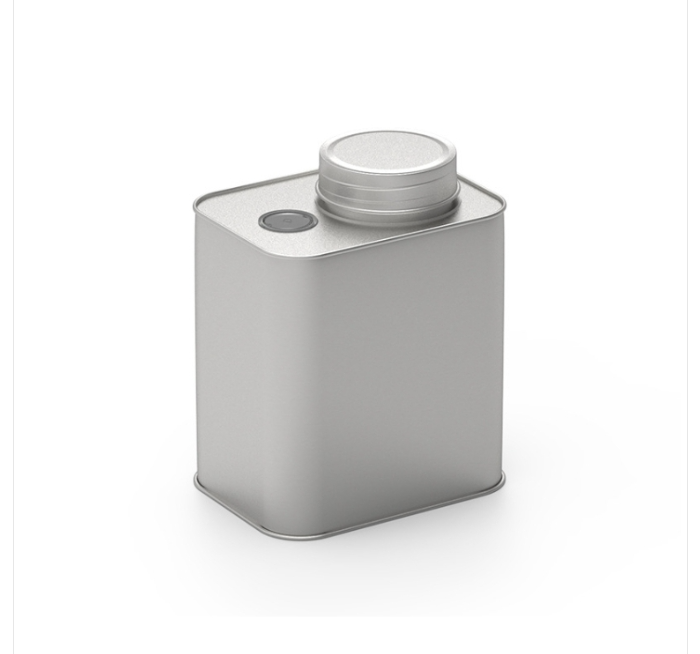 Square Tinplate Metal Sealing Can Coffee Bean Powder Tin Can