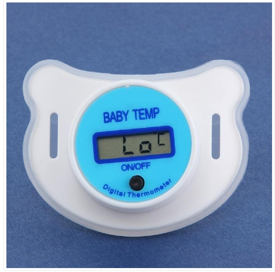 Baby Pacifier Thermometer Silicone Pacifier LCD Digital Children&#039;s Thermometer