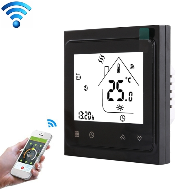 BHT-002GCLW 3A Load Water / Gas Boiler Type LCD Digital Heating Room Thermostat with Time Display, WiFi Control