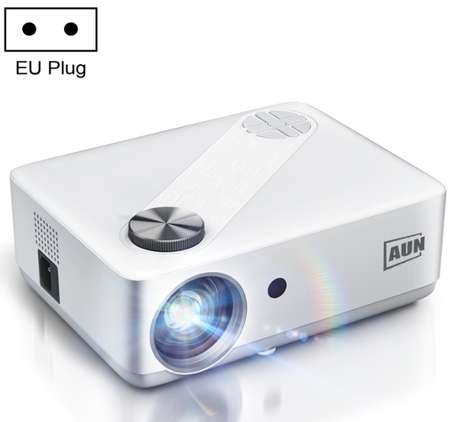 AUN AKEY8 1920x1080 6000 Lumens Portable Home Theater LED HD Digital Projector, Basic Version