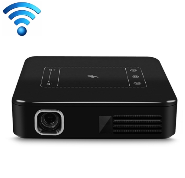 D13 2+16G 854 x 480 Android 7.1.2 Mini Pocket Projector 4K DLP Smart Handheld LED WIFI Home Theater Projector, Support USB / TF / HDMI