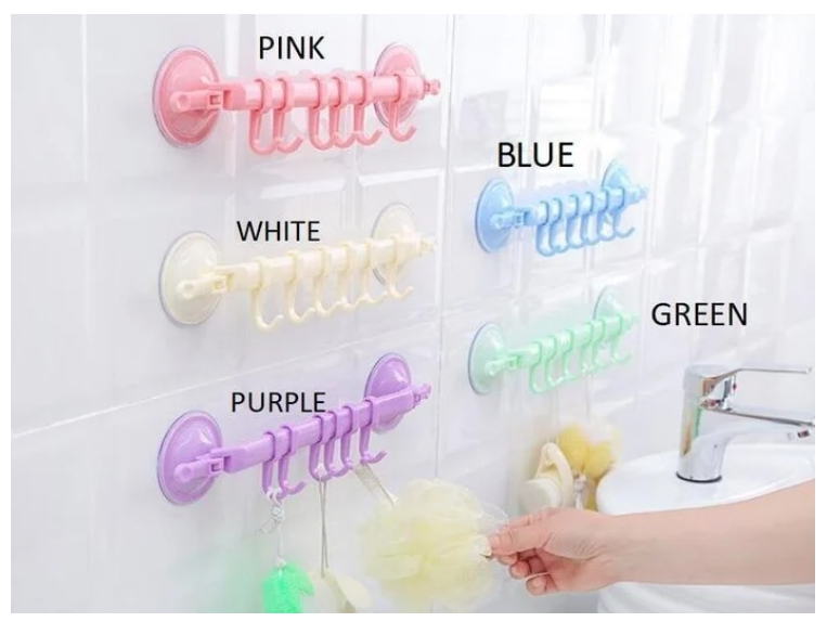 Kitchen &amp; Bathroom Storage Hooks