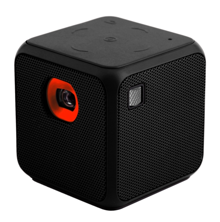 DL-S8 Cube Mini 60 Lumens Android Home Theater Bluetooth LED Projector with Remote Control, Support Micro SD &amp; USB &amp; WiFi &amp; Audio Out