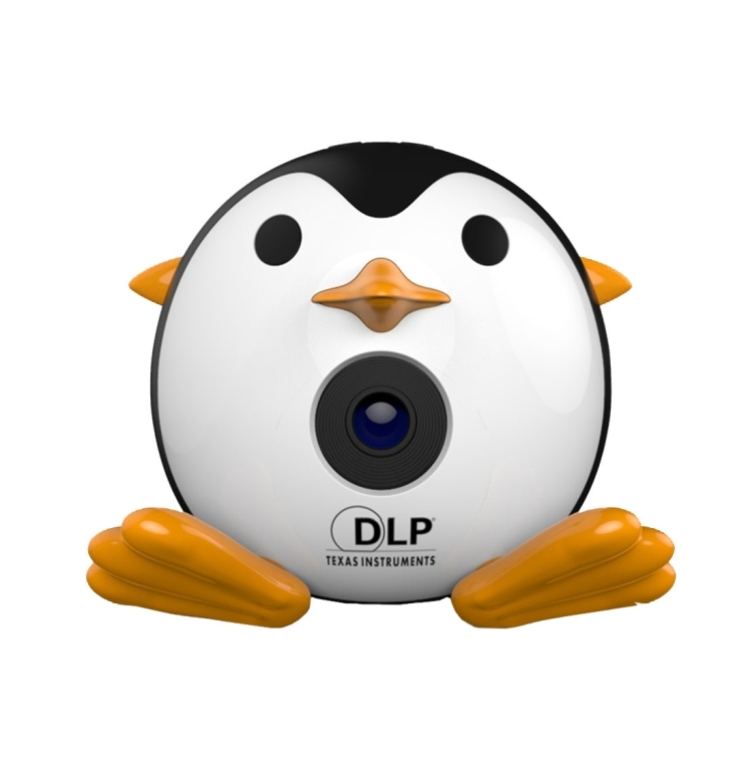 Q1 Mini Adorable Penguin Projector DLP Portable 640 x 360 Pixel Entertainment Home theater ,Support USB &amp; HDMI &amp;TF &amp; AV