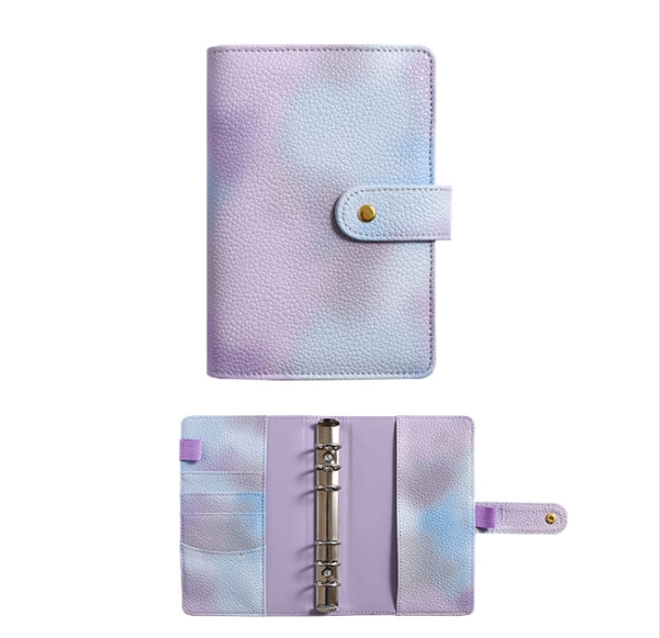 PU Leather Macaron Notebook Illusion Pearl Paper Loose-leaf Handbook