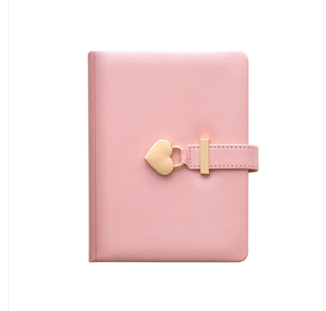 8032 Locked Couple&#039;s Notebook Hardcover Notepad Handbook