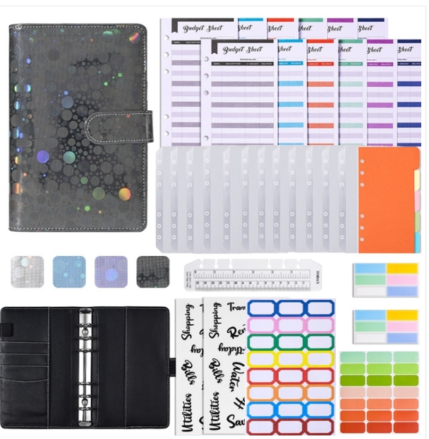 Full Star Loose-leaf Book Notebook Cash BudgetingA6 PU