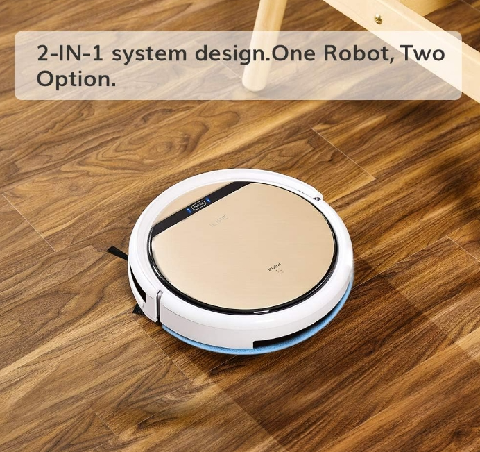 ILIFE V5s Pro aspirador de pó Mop Cleaner com tanque de água,  Varredura Automática Esfregando o Robô de Limpeza do Chão
