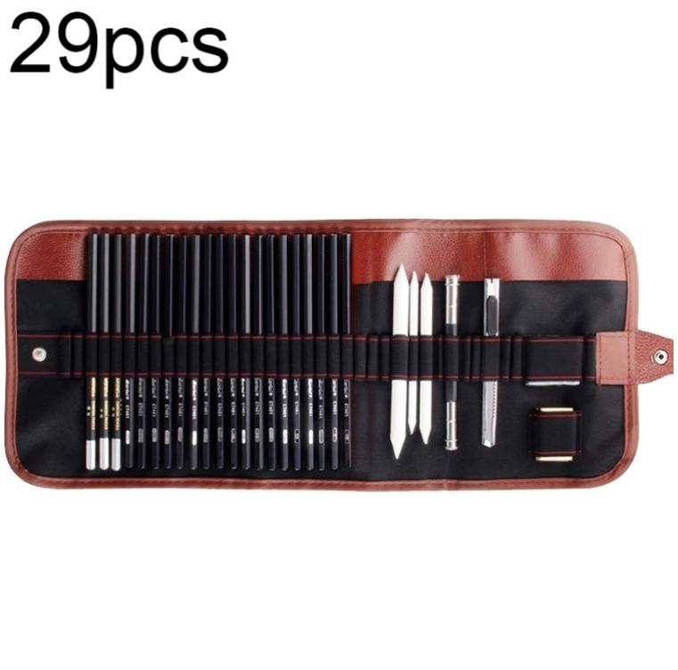 YGSM-30 Sketch Pencil Set Art Sketch Pencil Drawing Tools （29pcs/set）