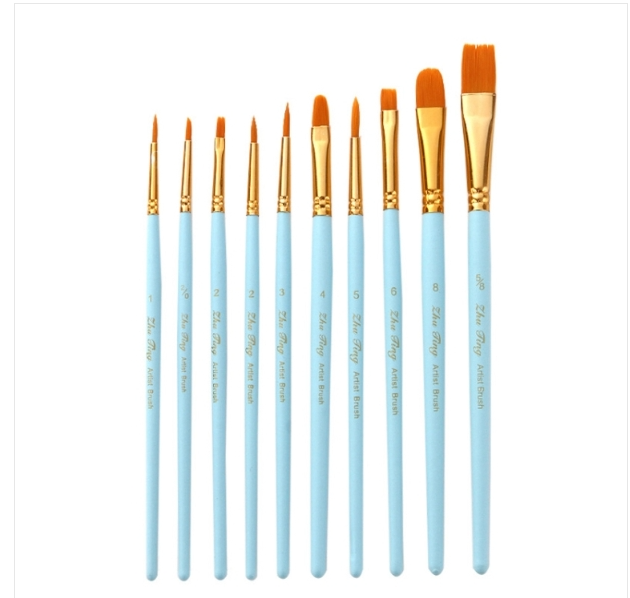 Bamboo Pavilion 2 Sets Sold Multifunctional Matte Nylon Hair Watercolor Brush Set