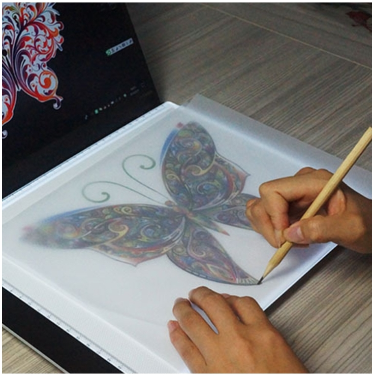 3.5W 5V LED USB Three Level of Brightness Dimmable A4 Acrylic Scale Copy Boards Anime Sketch Drawing Sketchpad