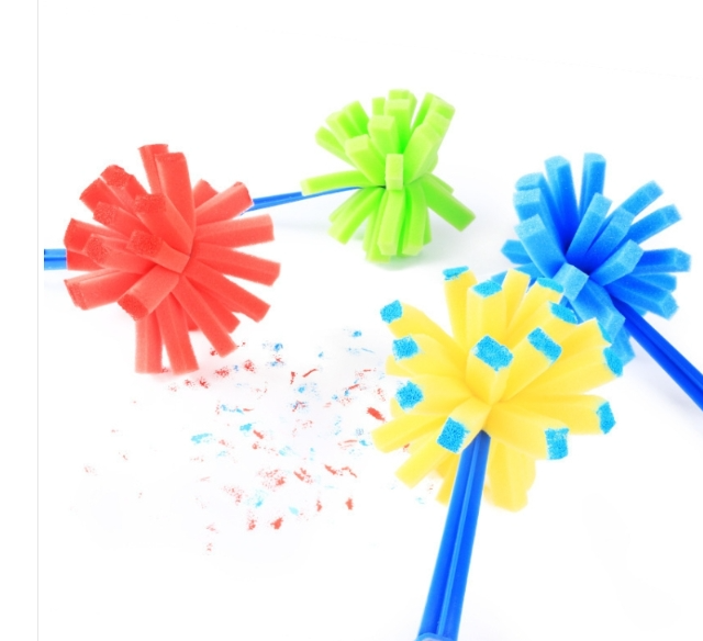 5 Sets Sold SpongeBob Stamp Stick Children&#039;s Painting Doodle Tool (Explosion Brush)