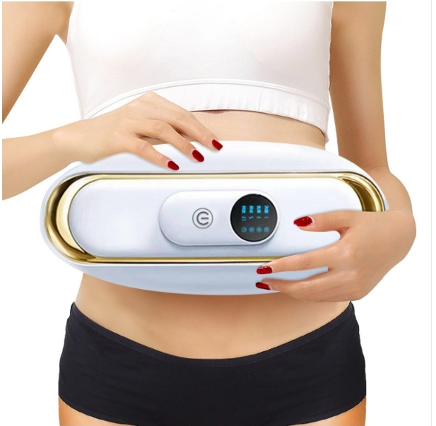 Intelligent Abdominal Massage Hot Belt Abdominal Kneader Abdominal Massager (White Far Infrared)