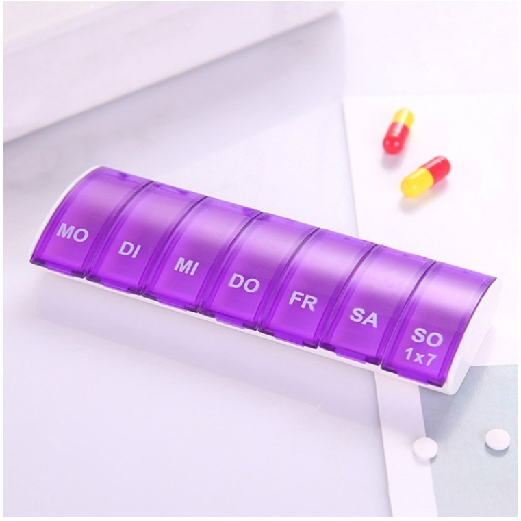 Portable Seven-part Mini Storage Pill Box
