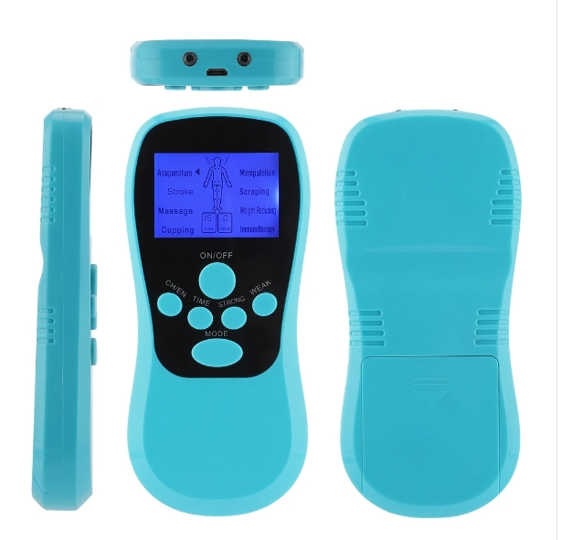 Multi-functional household low-frequency pulse meridian physical therapy massage instrument, color: blue upgrade
