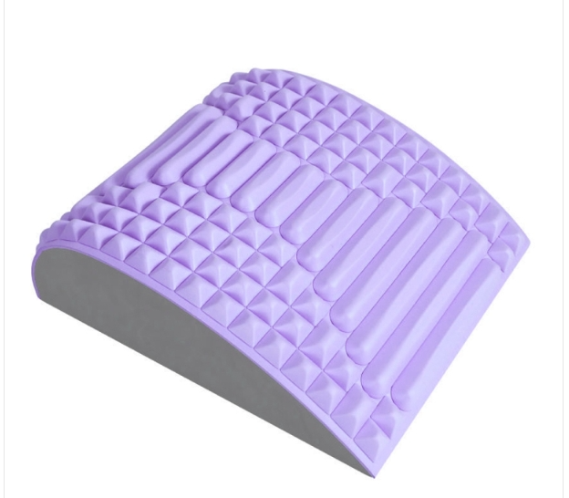 Lumbar Spine Soothing Massager Spine Corrective Stretching Exercise Aid, Specification: Solid Color (Purple)