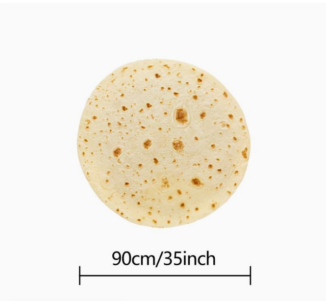1pc Tortilla Blanket Pepperoni Pizza Blanket Realistic Donut Blanket Food Throw Blanket, Personalized Gift Blanket, Soft And Comfortable Facecloth Rou