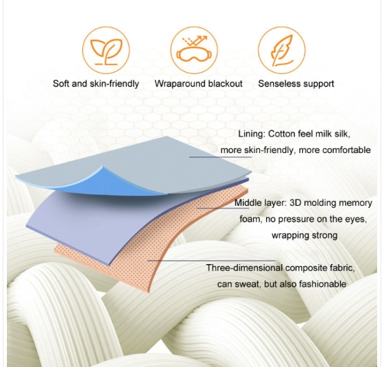 Heated Eye Massager Motorized Intelligent Graphene Flexible Heat Compress Fatigue Relief Cloud Sense Eye Mask (Dark Blue)