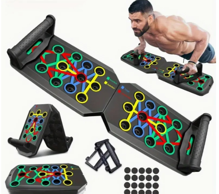 1pc Push Up Board, Multi-Functional Home Workout Equipment, Push Up Bar, Chest Muscle Exercise Device, Strength Training Tool For Men &amp; Women