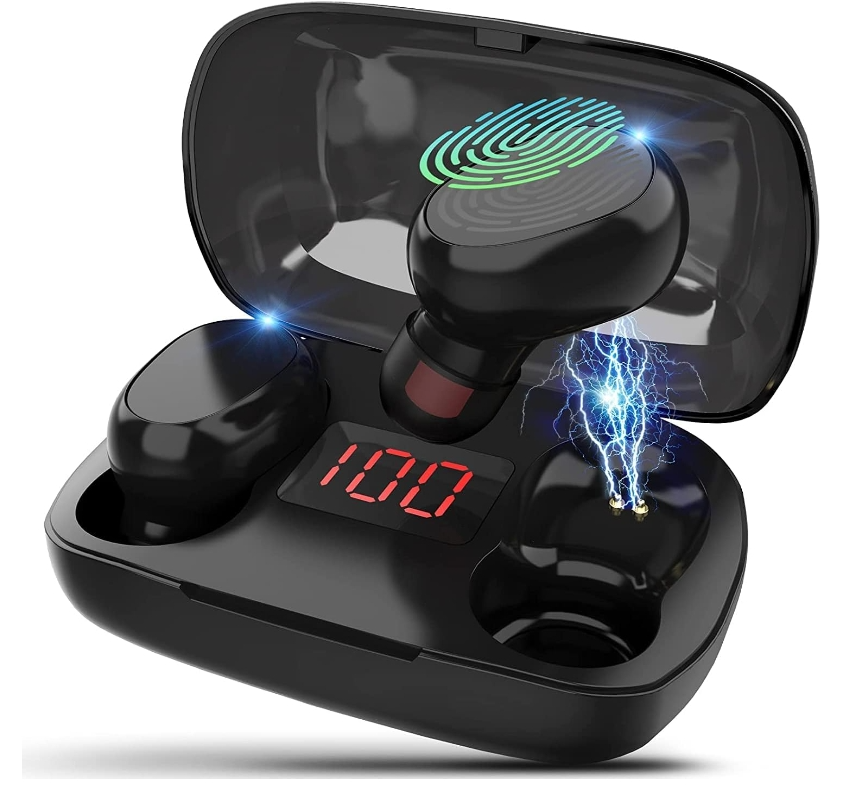 Audífonos bluetooth CHEELOM, Audífonos Inalámbricos de entretenimiento,Impermeable y Reduce el Ruido CVC8.0, mini audífonos deportivos con interfaz co