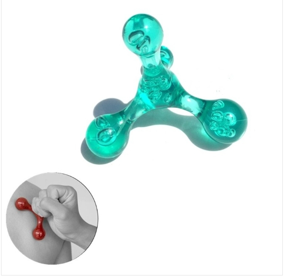 Frog Massager Manual Balance Four Ball Massager Lumbar Back Massage Ball, Color: Four Ball Green