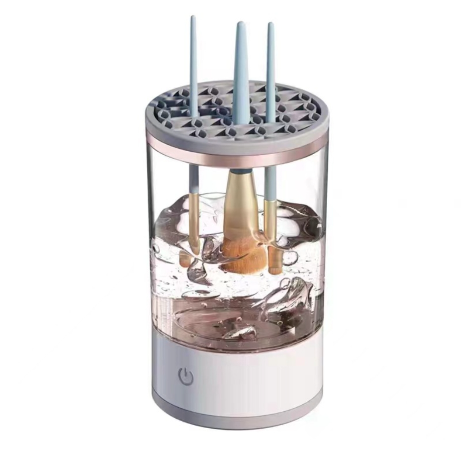 Electric washing and drying integrated multi-functional makeup cleaner