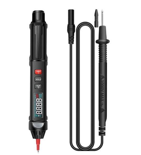 ANENG A3008 Digital Multimeter Auto Intelligent Sensor Pen Tester 6000 Counts Non-contact Voltage Meter VA Color Reverse Display Screen