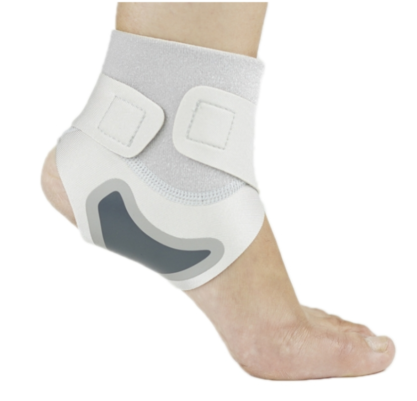 Thin breathable compression ankle sprain strap