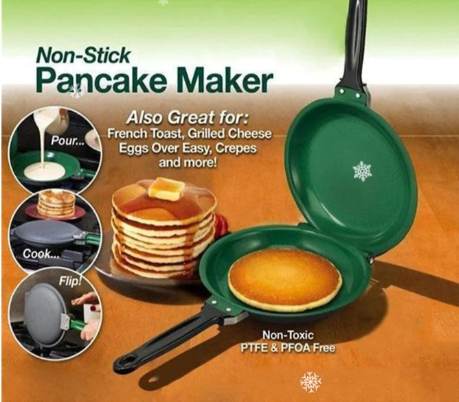 OUBLE SIDED NON-STICK FRYING PAN