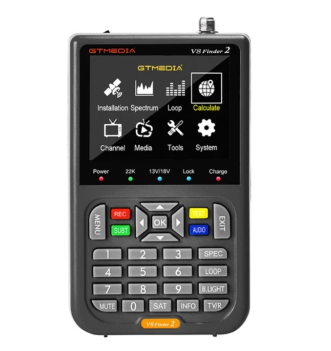 GTMEDIA V8 Finder 2 Satellite Finder Digital FTA DVB-S/S2/S2X Signal Measuring Meter Detector Receiver