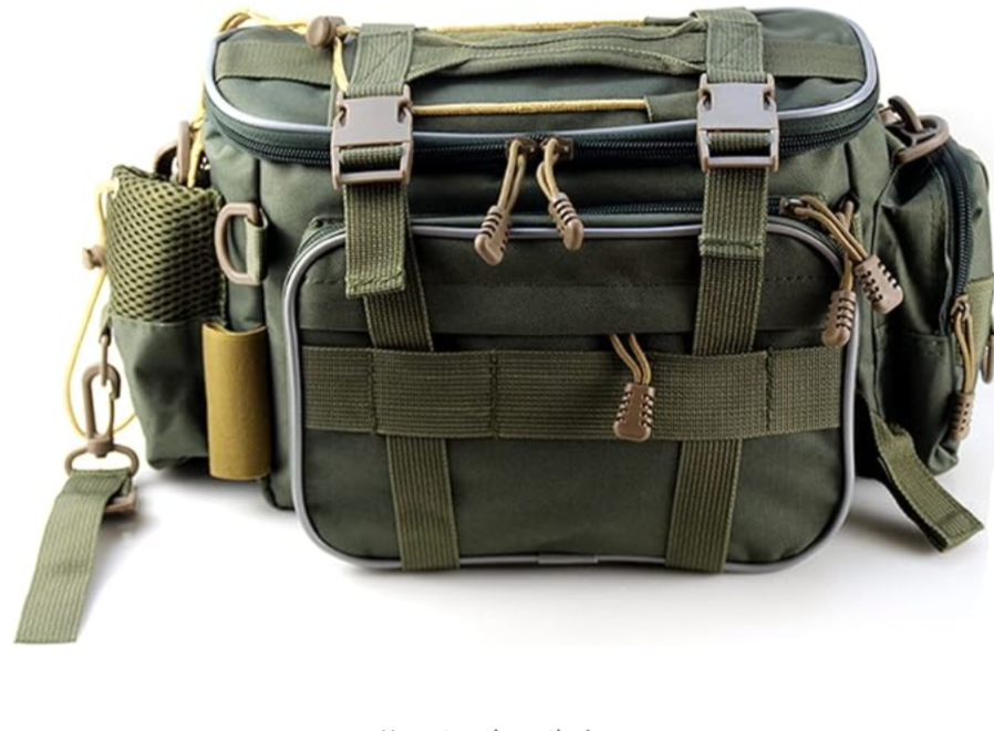 ERYUE Fishing Tackle Bag,Fishing Tackle Bag Fishing Tackle Storage Bag Waist Bag Organizer Messenger Bag Handbag