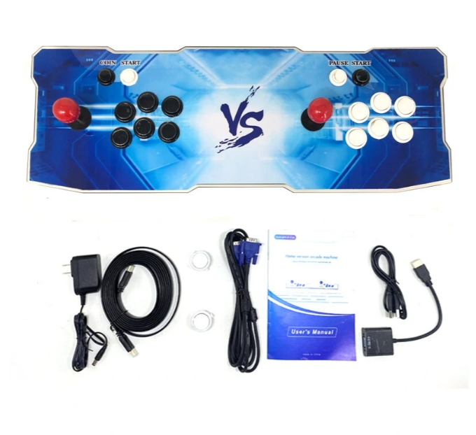 Pandorra Box 3D WiFi Retro Game Console Built-in 7000 Games Arcade Video Game Machine 8-button Dual Player Gamer Console with Joystick for Kids Fun EU