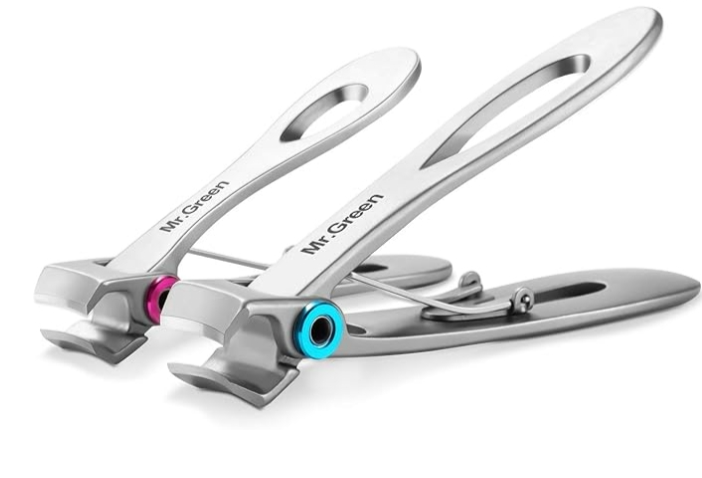 Nail Clipper Set,15mm Wide Jaw Opening Nail Clippers for Thick Toenails or Tough Fingernails,Good Gift for Men, Seniors,Stainless Steel (2Pcs)