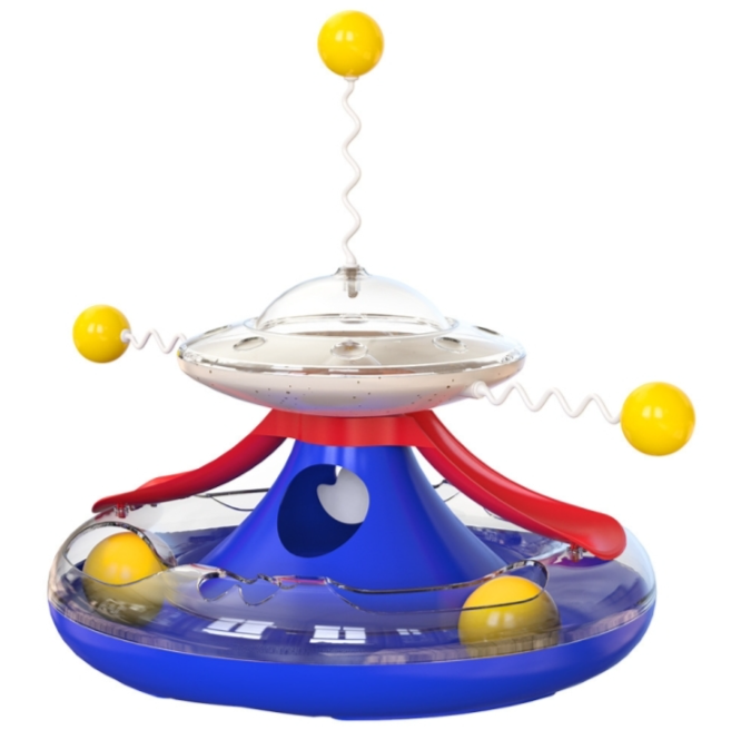 Tumbler cat track cat turntable food leakage toy