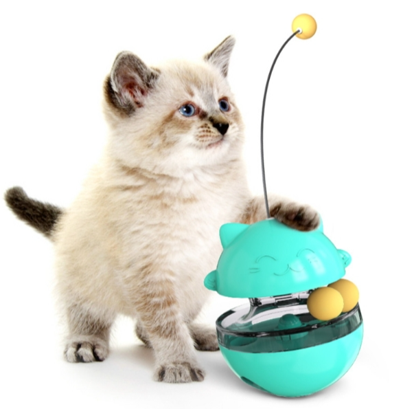 Cat turntable toy, leaky food ball, cat stick, tumbler pet toy