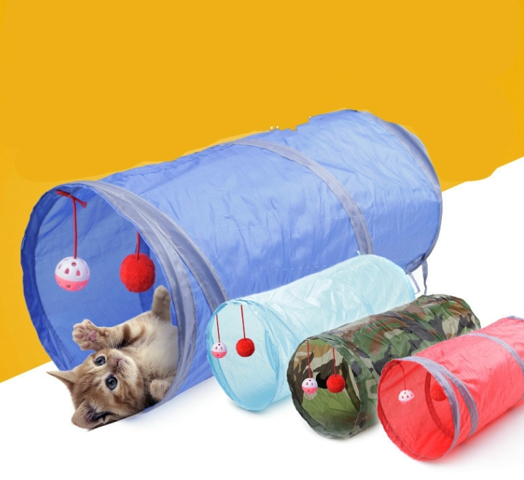 Pet Supplies Cat Ring Paper Two-Way Tunnel Storage Folding Cat Channel