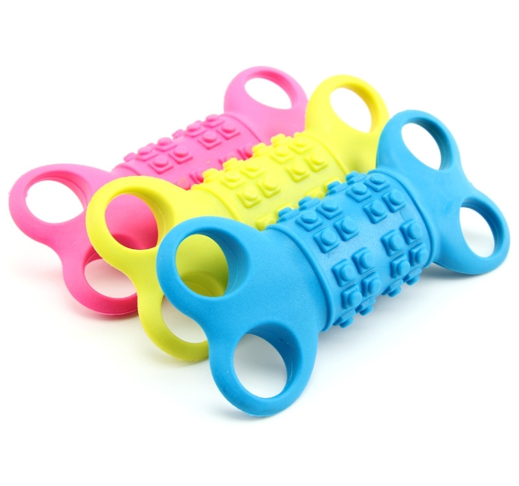 Hole bone pet teething stick (color shipped randomly)