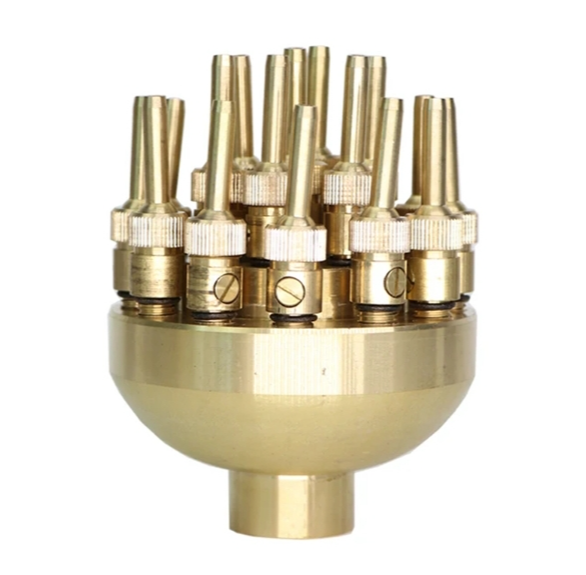 All-copper adjustable three-layer flower nozzle water feature layer flower fountain equipment